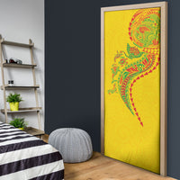 Hawaiian Kakau Tribal Sea Animals Tattoos Door Cover Kanaka Maoli Flag Color Inspired LT03 - Polynesian Pride