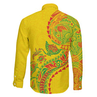 Hawaiian Kakau Tribal Sea Animals Tattoos Family Matching Puletasi and Hawaiian Shirt Kanaka Maoli Flag Color Inspired LT03 - Polynesian Pride