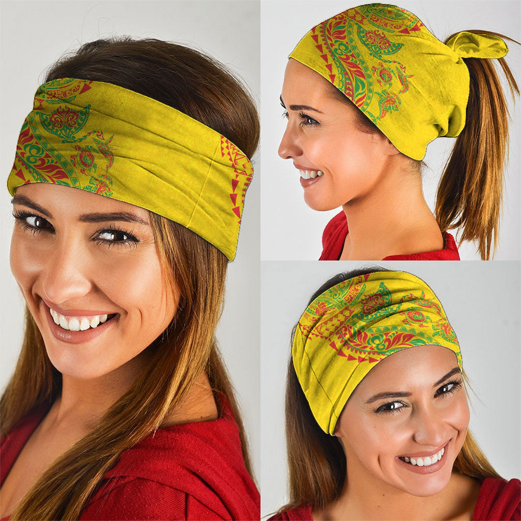 Hawaiian Kakau Tribal Sea Animals Tattoos Neck Gaiter Kanaka Maoli Flag Color Inspired