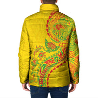 Hawaiian Kakau Tribal Sea Animals Tattoos Padded Jacket Kanaka Maoli Flag Color Inspired LT03 - Polynesian Pride