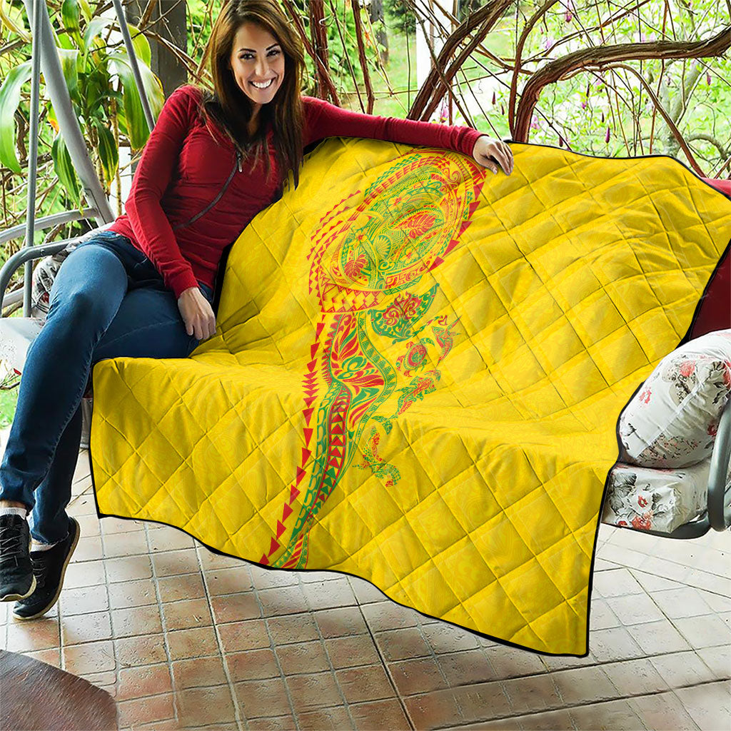 Hawaiian Kakau Tribal Sea Animals Tattoos Quilt Kanaka Maoli Flag Color Inspired