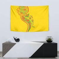 Hawaiian Kakau Tribal Sea Animals Tattoos Tapestry Kanaka Maoli Flag Color Inspired