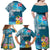 Personalised Tuvalu Independence Day Family Matching Off Shoulder Maxi Dress and Hawaiian Shirt Tuvaluan Tribal Flag Style