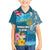 Personalised Tuvalu Independence Day Family Matching Puletasi and Hawaiian Shirt Tuvaluan Tribal Flag Style