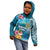 Personalised Tuvalu Independence Day Kid Hoodie Tuvaluan Tribal Flag Style