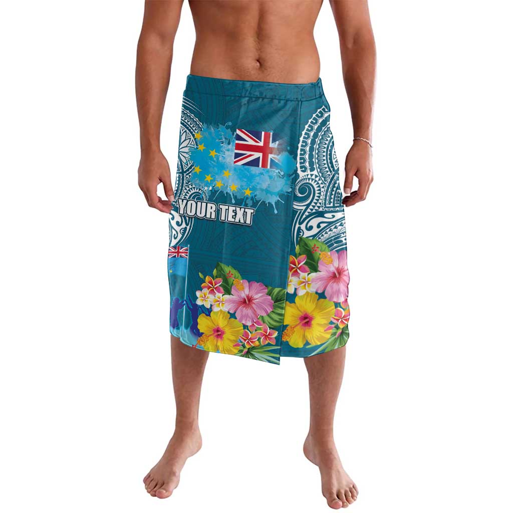 Personalised Tuvalu Independence Day Lavalava Tuvaluan Tribal Flag Style