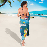 Personalised Tuvalu Independence Day Sarong Tuvaluan Tribal Flag Style