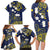 Niue Independence Day Family Matching Long Sleeve Bodycon Dress and Hawaiian Shirt Hiapo Pattern Fiti Pua and Uga