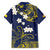 Niue Independence Day Family Matching Long Sleeve Bodycon Dress and Hawaiian Shirt Hiapo Pattern Fiti Pua and Uga