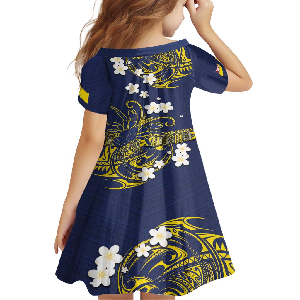 Niue Independence Day Family Matching Tank Maxi Dress and Hawaiian Shirt Hiapo Pattern Fiti Pua and Uga LT03 - Polynesian Pride