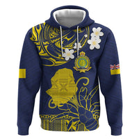 Niue Independence Day Hoodie Hiapo Pattern Fiti Pua and Uga LT03 Pullover Hoodie Yellow - Polynesian Pride