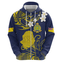 Niue Independence Day Hoodie Hiapo Pattern Fiti Pua and Uga LT03 - Polynesian Pride