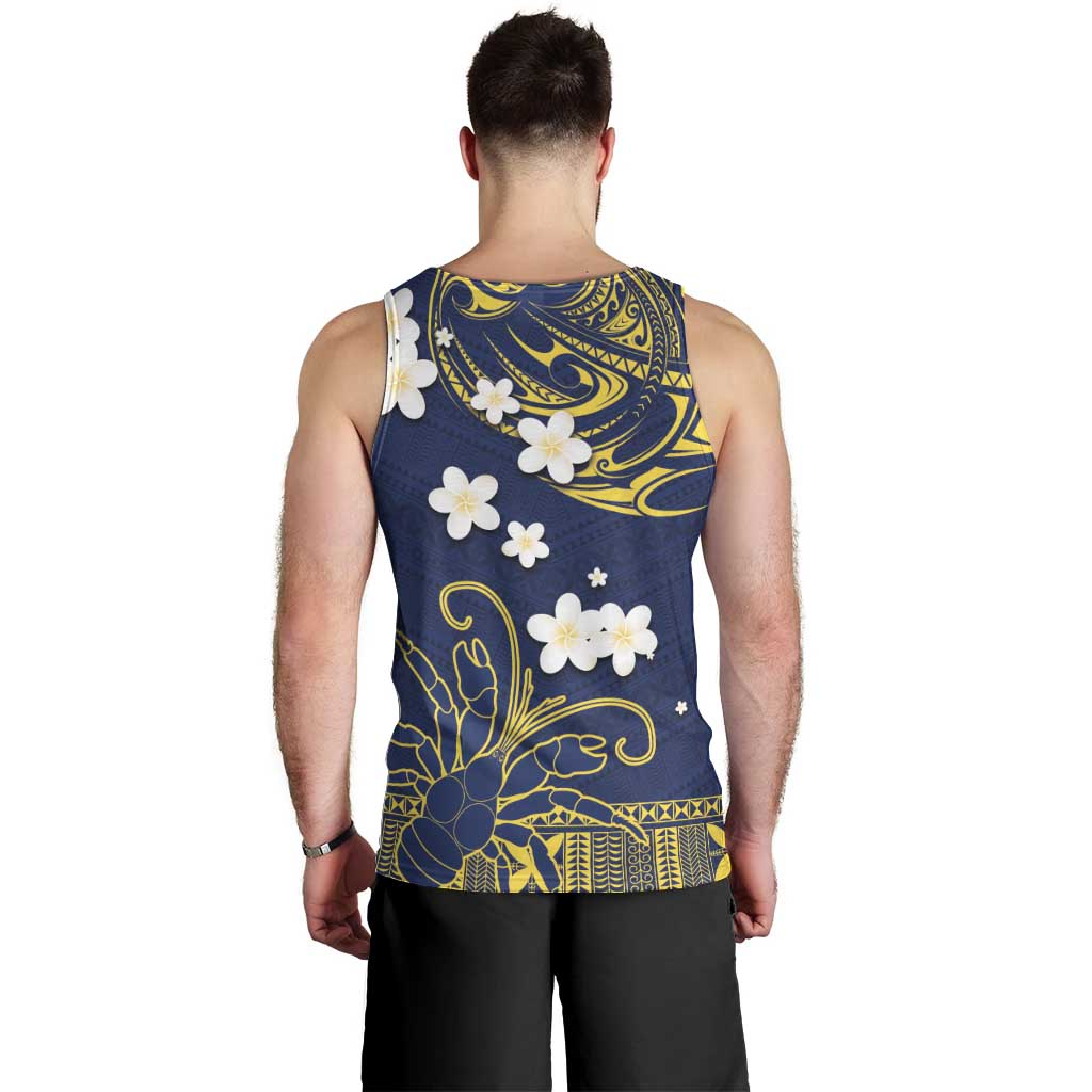 Niue Independence Day Men Tank Top Hiapo Pattern Fiti Pua and Uga