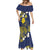 Niue Independence Day Mermaid Dress Hiapo Pattern Fiti Pua and Uga