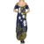 Niue Independence Day Summer Maxi Dress Hiapo Pattern Fiti Pua and Uga