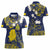 Niue Independence Day Women Polo Shirt Hiapo Pattern Fiti Pua and Uga