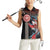 Hawaii and Japanese Together Women Sleeveless Polo Shirt Koi Fish and Kakau Pattern