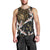 Hawaii and Japanese Together Men Tank Top Cranes Birds with Kakau Pattern