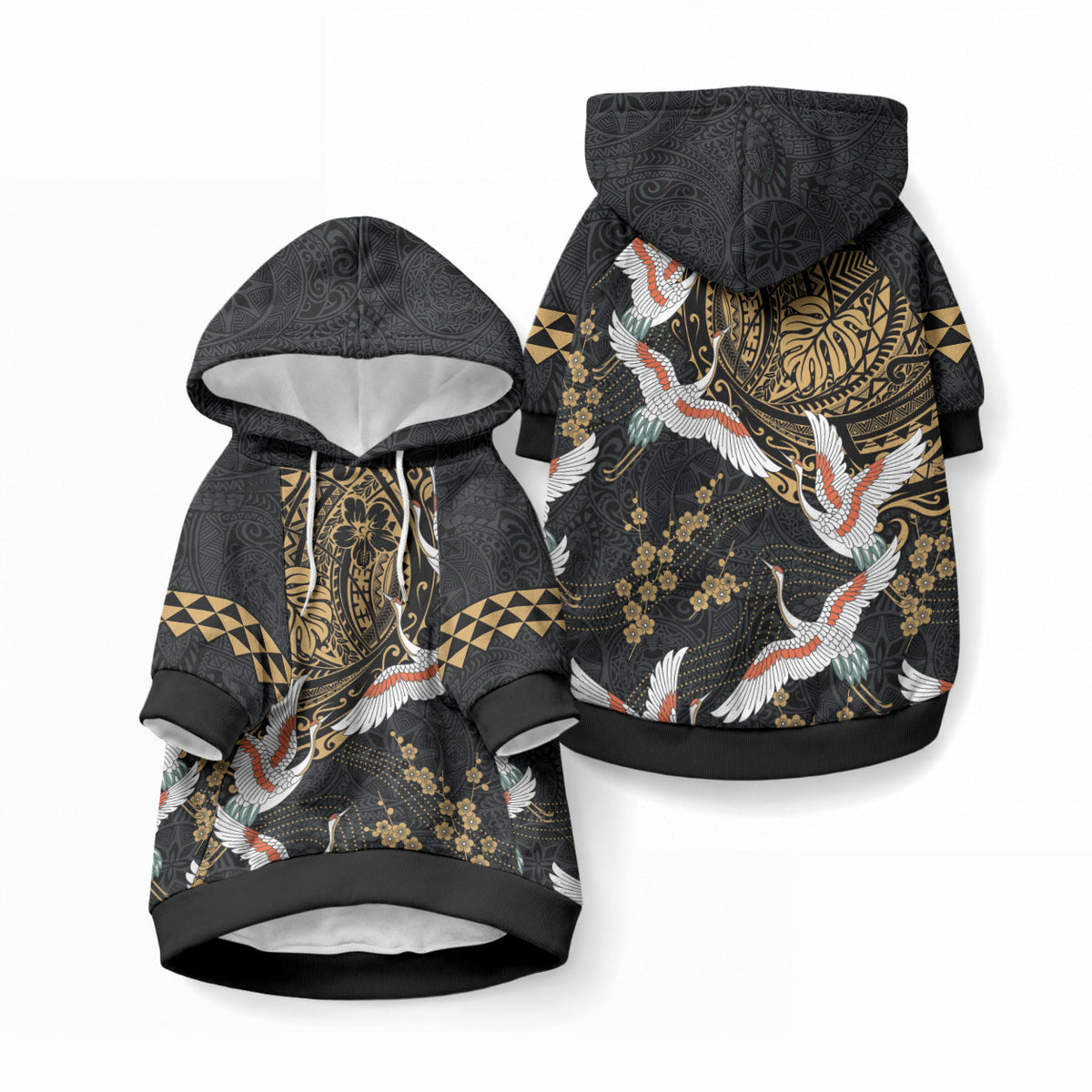 Hawaii and Japanese Together Pet Hoodie