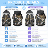 Hawaii and Japanese Together Pet Hoodie