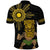 Hawaii and Philippines Together Polo Shirt Warrior Tiki Mask and Filipino Sun Polynesian Style