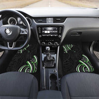 Traditional Art Hawaiian Kakau Tattoos Car Mats Green Color - Polynesian Pride