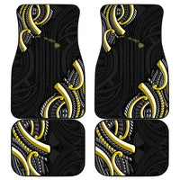 Traditional Art Hawaiian Kakau Tattoos Car Mats Yellow Color - Polynesian Pride