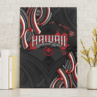 Traditional Art Hawaiian Kakau Tattoos Canvas Wall Art Red Color - Polynesian Pride