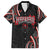 Traditional Art Hawaiian Kakau Tattoos Family Matching Summer Maxi Dress and Hawaiian Shirt Red Color - Polynesian Pride