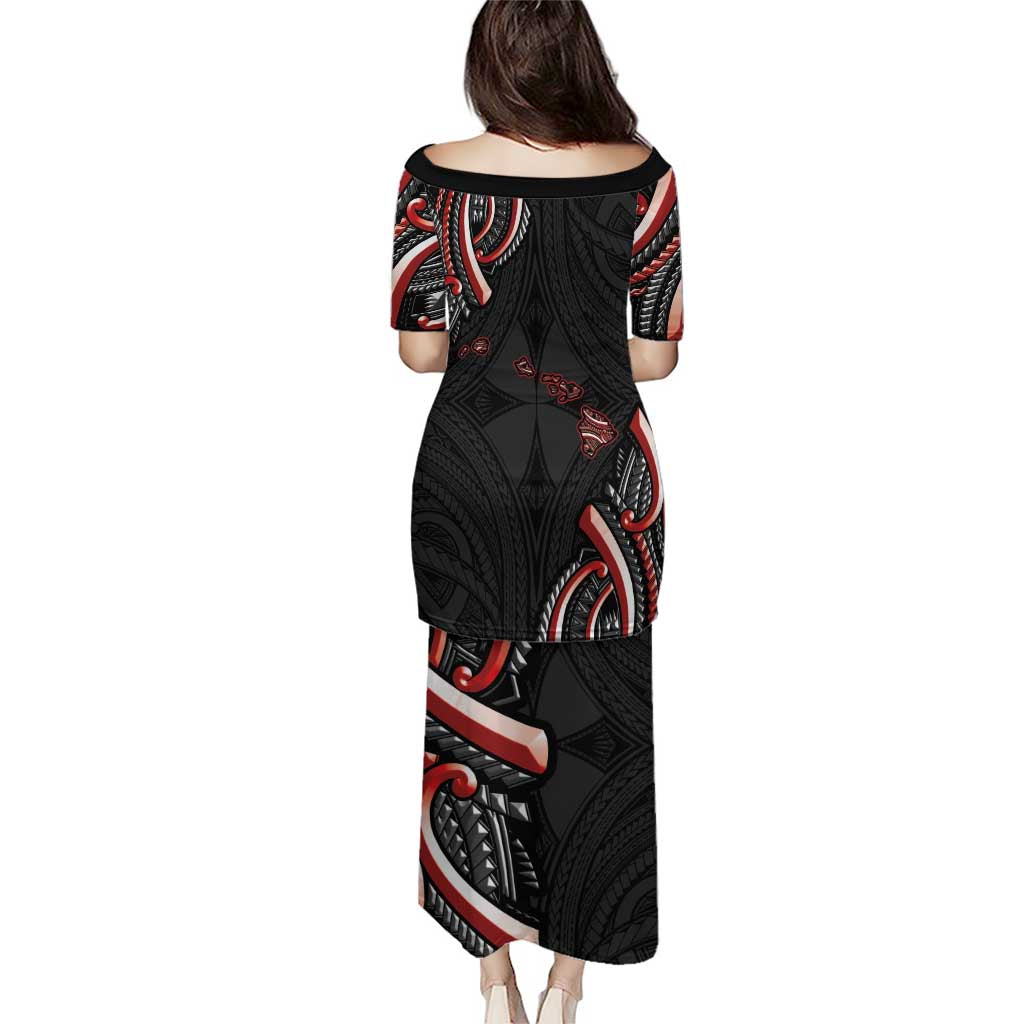 Traditional Art Hawaiian Kakau Tattoos Puletasi Red Color - Polynesian Pride