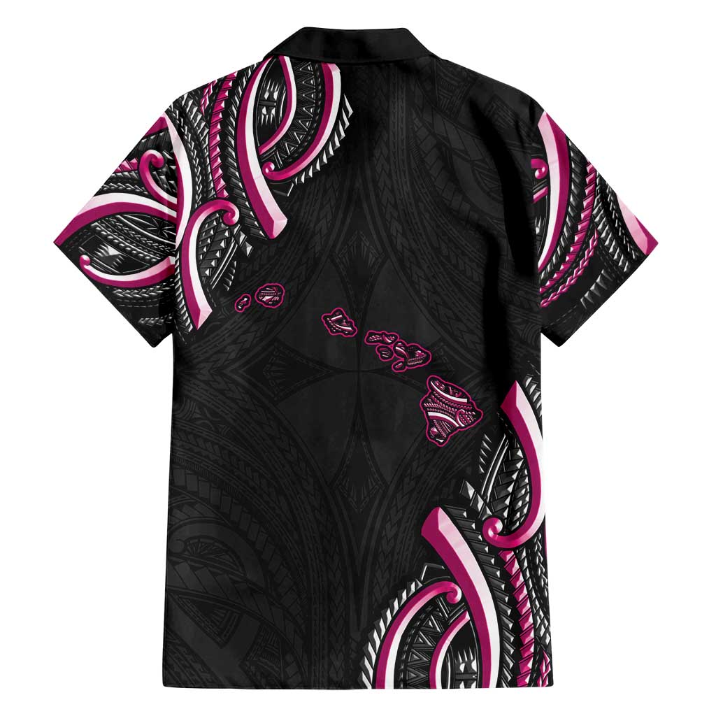 Traditional Art Hawaiian Kakau Tattoos Family Matching Puletasi and Hawaiian Shirt Pink Color - Polynesian Pride