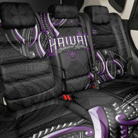 Traditional Art Hawaiian Kakau Tattoos Back Car Seat Cover Purple Color - Polynesian Pride