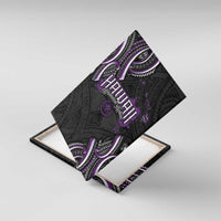 Traditional Art Hawaiian Kakau Tattoos Canvas Wall Art Purple Color - Polynesian Pride