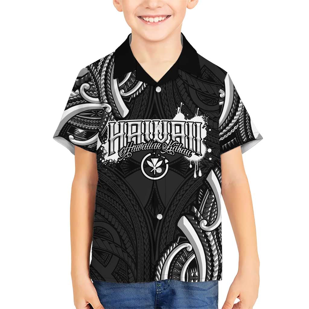 Traditional Art Hawaiian Kakau Tattoos Family Matching Short Sleeve Bodycon Dress and Hawaiian Shirt White - Polynesian Pride