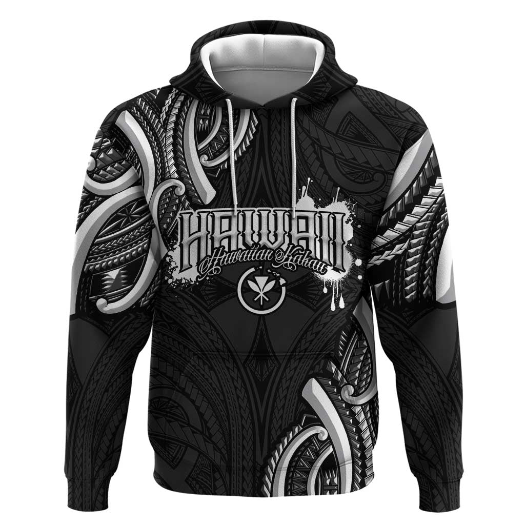 Traditional Art Hawaiian Kakau Tattoos Hoodie White - Polynesian Pride