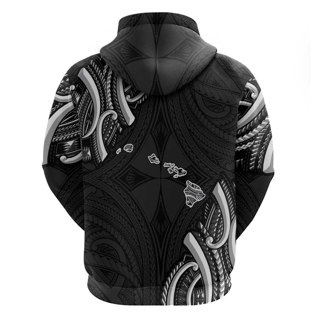 Traditional Art Hawaiian Kakau Tattoos Hoodie White - Polynesian Pride