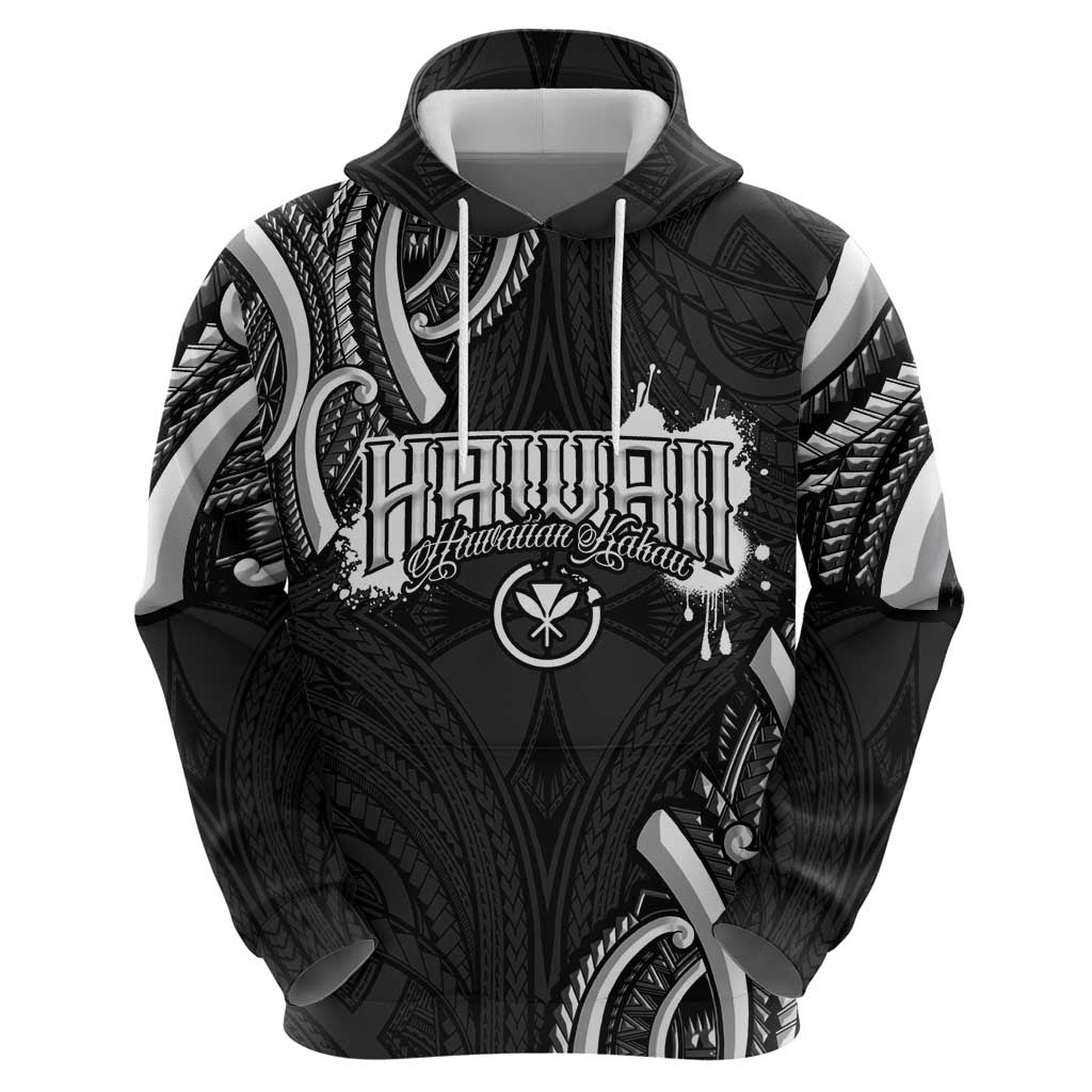 Traditional Art Hawaiian Kakau Tattoos Hoodie White - Polynesian Pride