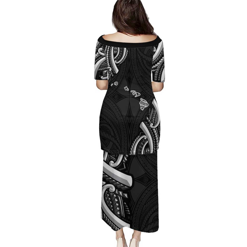 Traditional Art Hawaiian Kakau Tattoos Puletasi White - Polynesian Pride