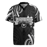 Traditional Art Hawaiian Kakau Tattoos Rugby Jersey White - Polynesian Pride