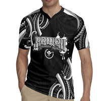 Traditional Art Hawaiian Kakau Tattoos Rugby Jersey White - Polynesian Pride