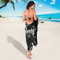 Traditional Art Hawaiian Kakau Tattoos Sarong White - Polynesian Pride