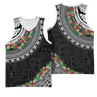 Fiji Hibiscus Basketball Jersey Tapa Masi Motifs with Tropical Plants