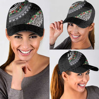 Fiji Hibiscus Classic Cap Tapa Masi Motifs with Tropical Plants