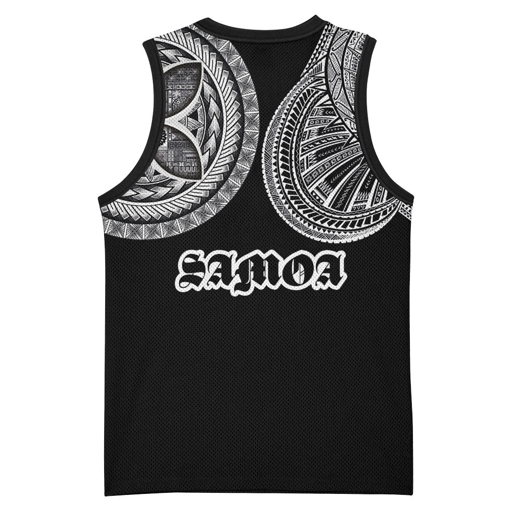 Samoa Traditional Tattoo Basketball Jersey Tribal Tatau Pattern