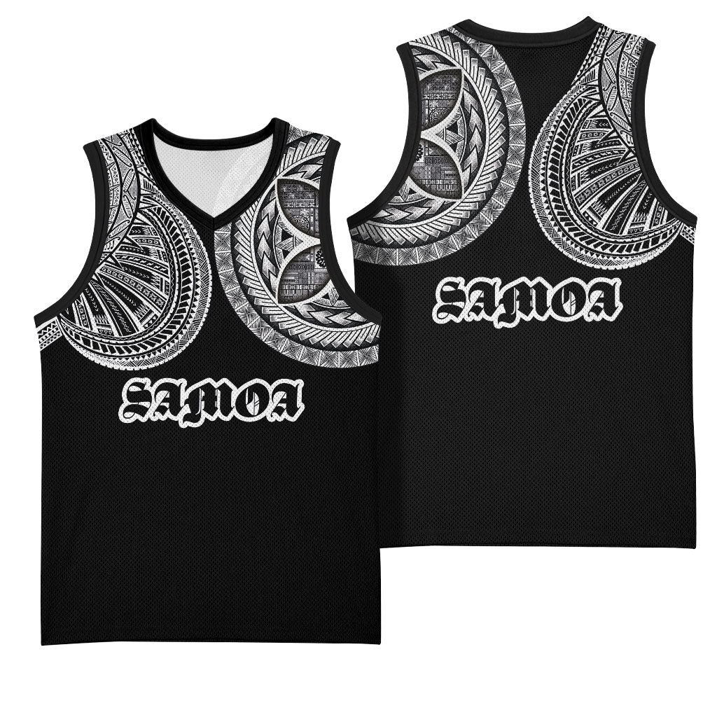 Samoa Traditional Tattoo Basketball Jersey Tribal Tatau Pattern