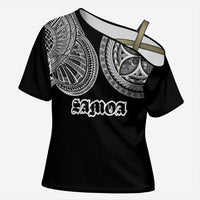 Samoa Traditional Tattoo Cross Shoulder Shirt Tribal Tatau Pattern