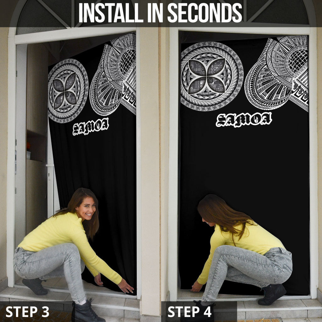 Samoa Traditional Tattoo Door Cover Tribal Tatau Pattern