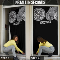 Samoa Traditional Tattoo Door Cover Tribal Tatau Pattern