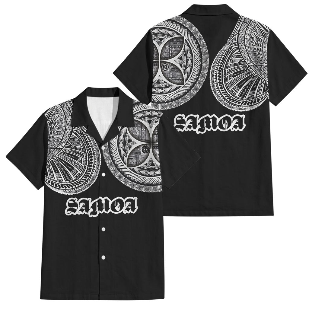 Samoa Traditional Tattoo Family Matching Tank Maxi Dress and Hawaiian Shirt Tribal Tatau Pattern