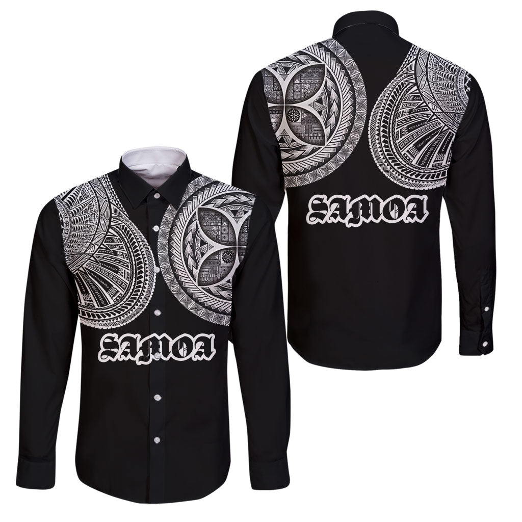 Samoa Traditional Tattoo Family Matching Tank Maxi Dress and Hawaiian Shirt Tribal Tatau Pattern